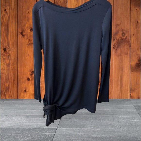 Agnes & Dora Asymmetrical Black Tunic French Terry Top - XS/0-2 - NWT - Picture 7 of 10